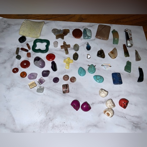 Mixed Lot of Various Authentic Gemstone Beads For DIY Jewelry Projects - Picture 3 of 5